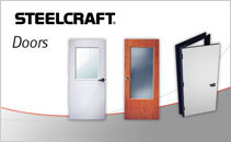 Commercial steel entry doors and door frames