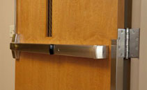 Commercial steel entry door hardware