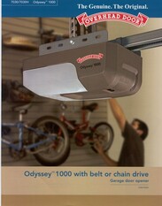Trouble Shooting an Overhead Door Odyssey 1000 Garage Door Opener