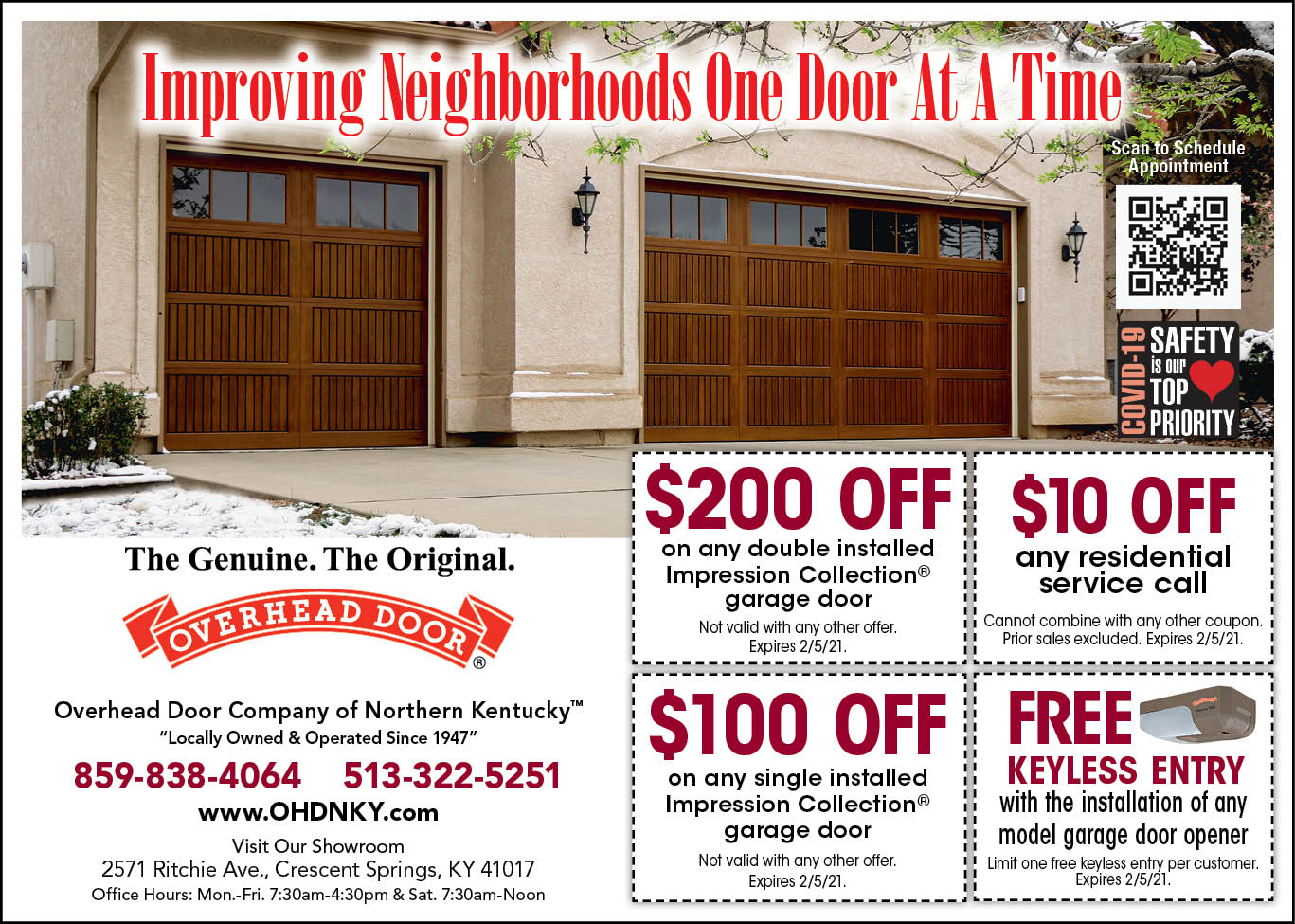 Garage Door Coupons & Specials Cincinnati Overhead Door