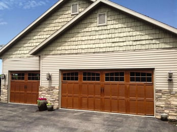 Carriage House Collection energy-efficient steel garage doors - residential