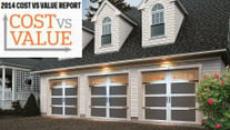 Replacing a garage door increases the value of a home