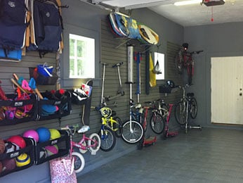 streamlined organized garage storage solutions – hook-based storage system