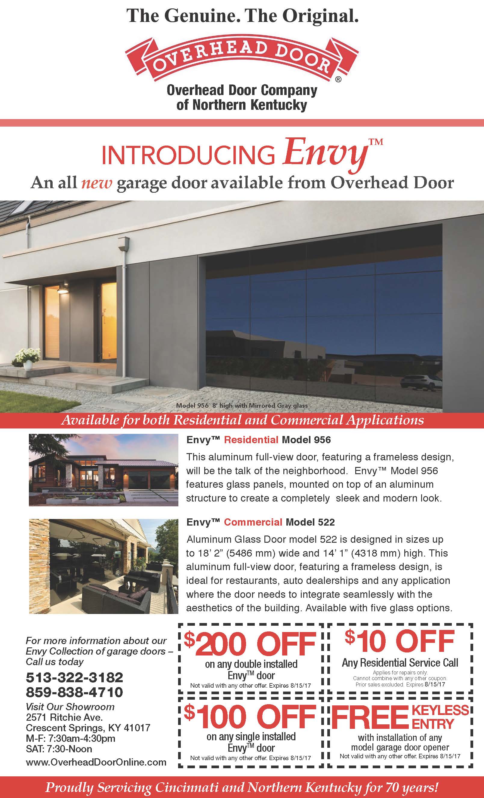 Overhead Door Introduces Envy